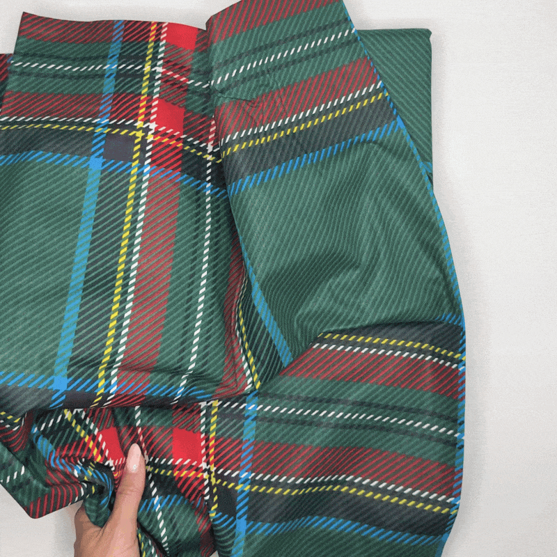 Parure copripiumino in puro cotone Daunex, Tartan