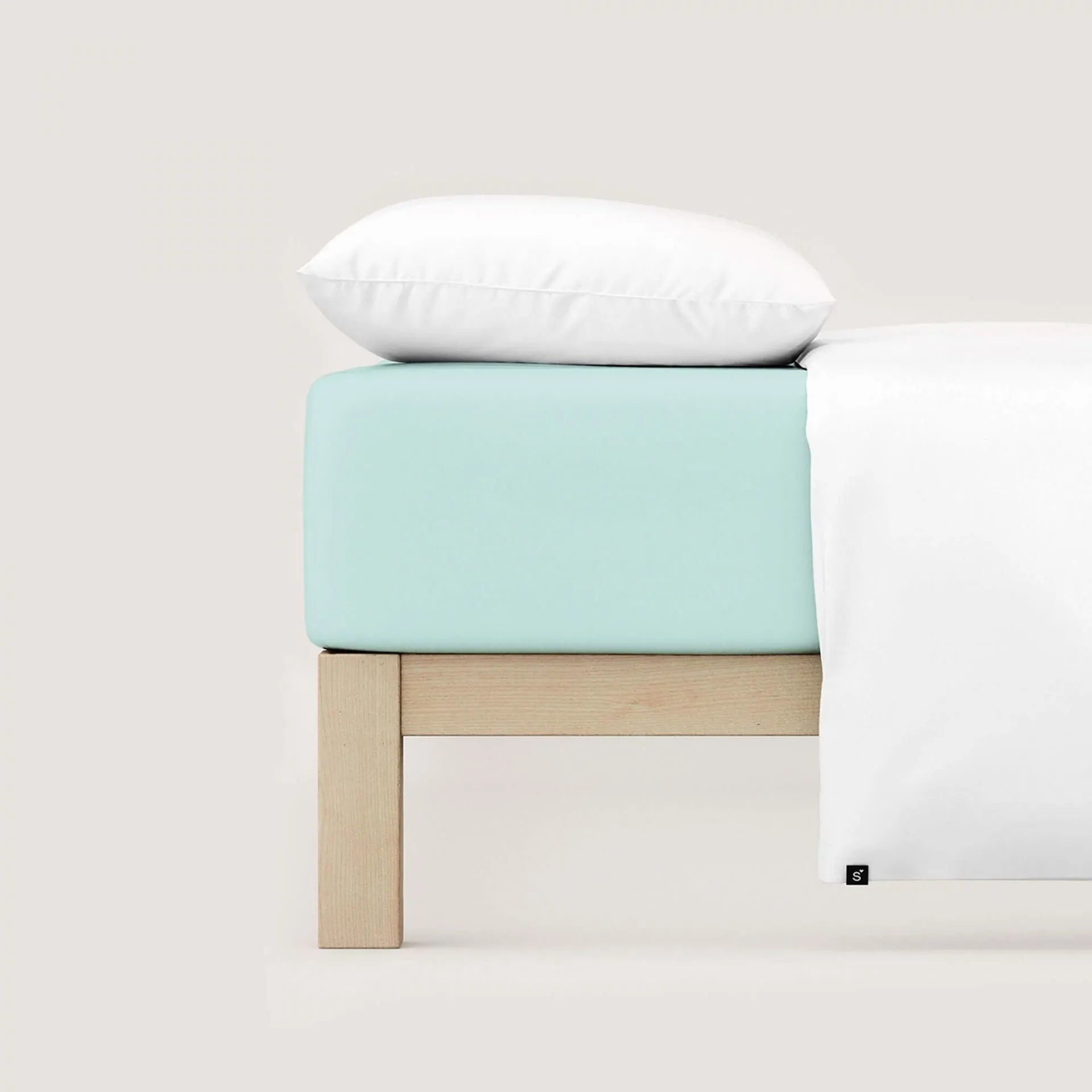 Drap-housse en jersey Makò sans repassage schlafgut couleur unie 50041