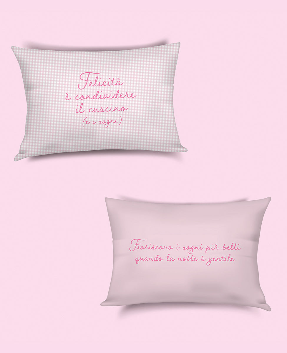 Coppia federe Happiness Is A Choice Camomilla