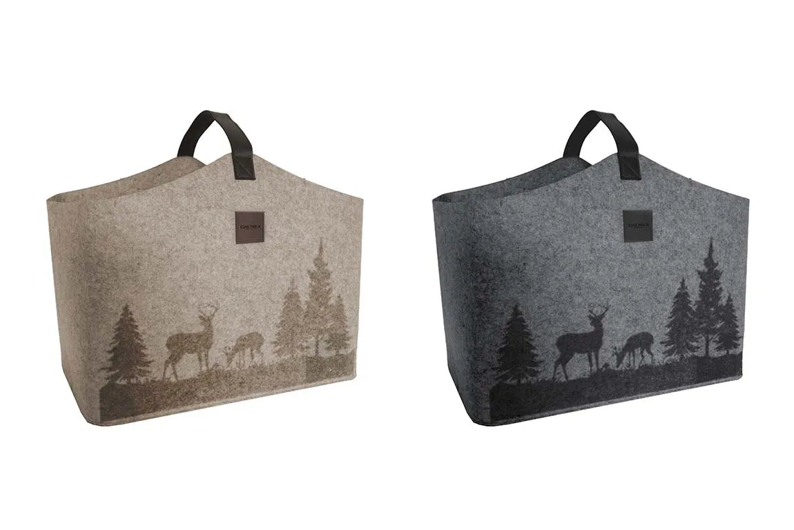 Porta legna in feltro daunex, montagna - Home Loves