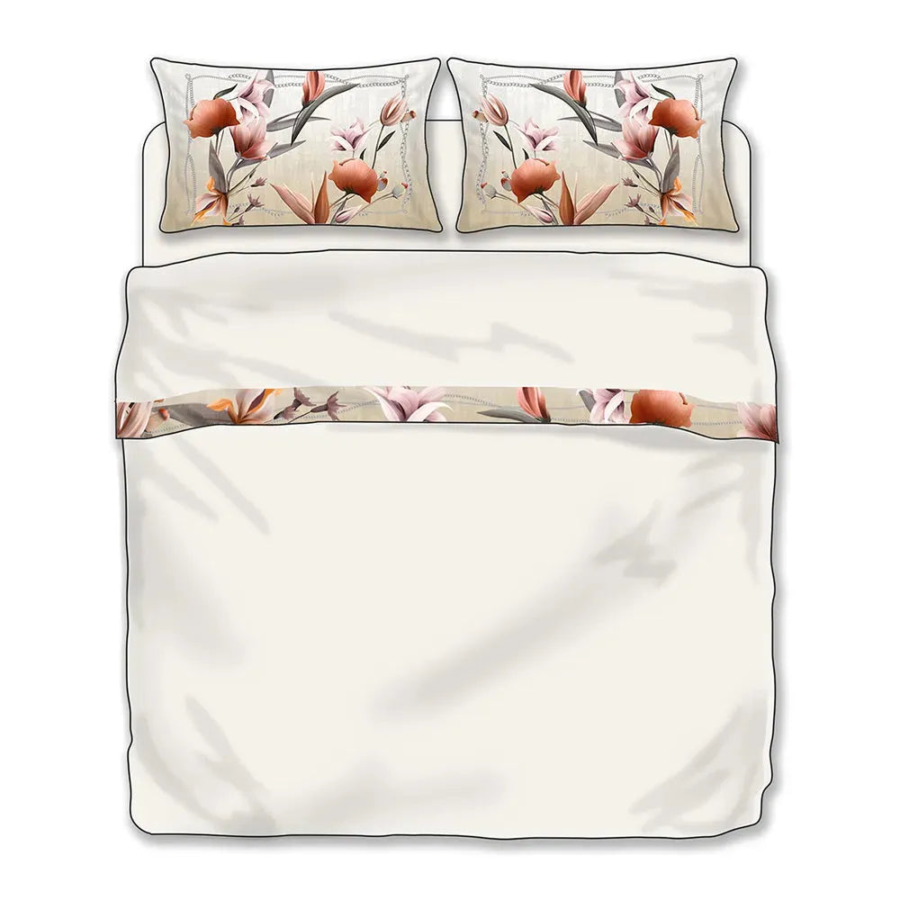Completo lenzuola matrimoniale, Rame multicolore - Home Loves