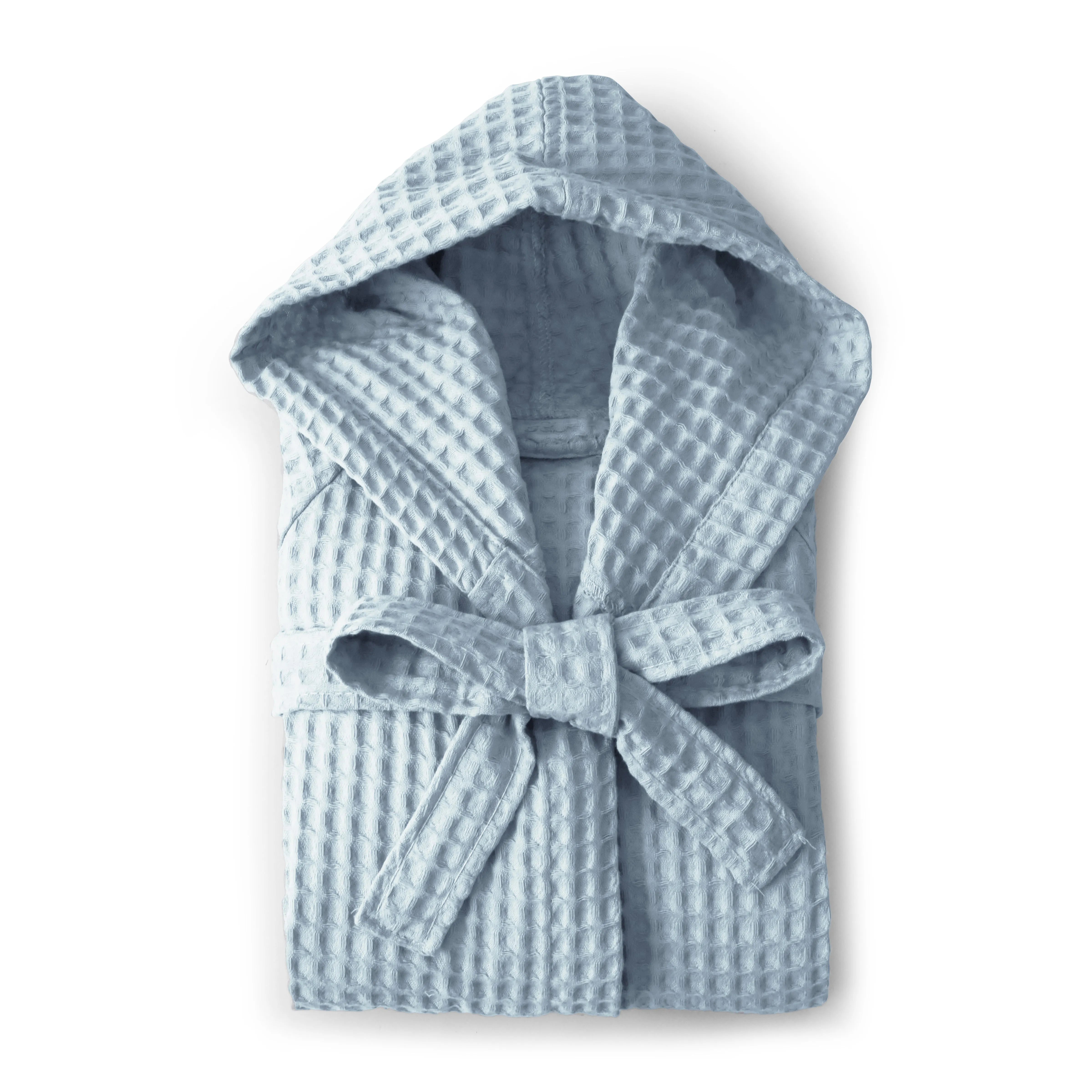 Accappatoio con cappuccio nido d'ape in puro cotone, Cocoon