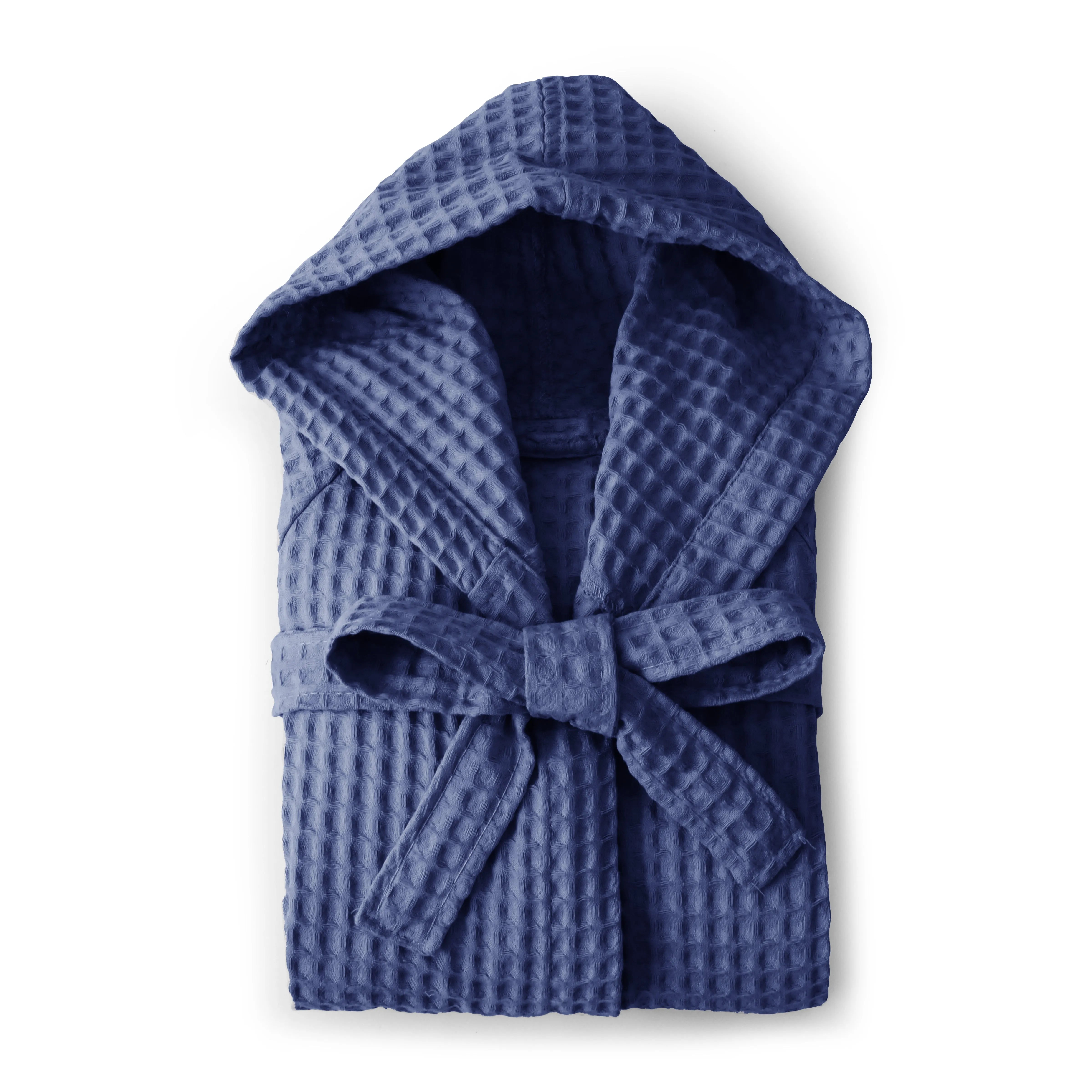 Accappatoio con cappuccio nido d'ape in puro cotone, Cocoon