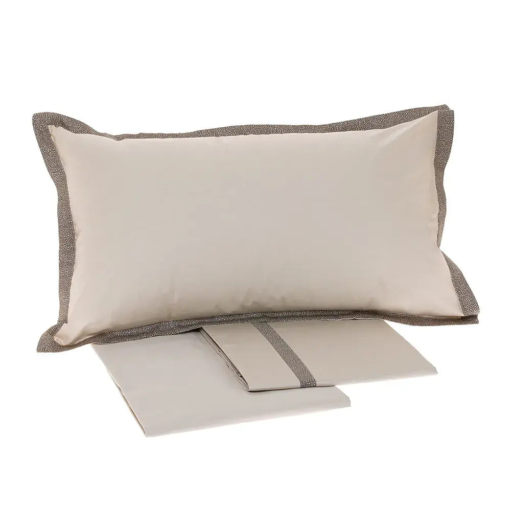 Completo Lenzuola Minimal Borbonese colore tortora