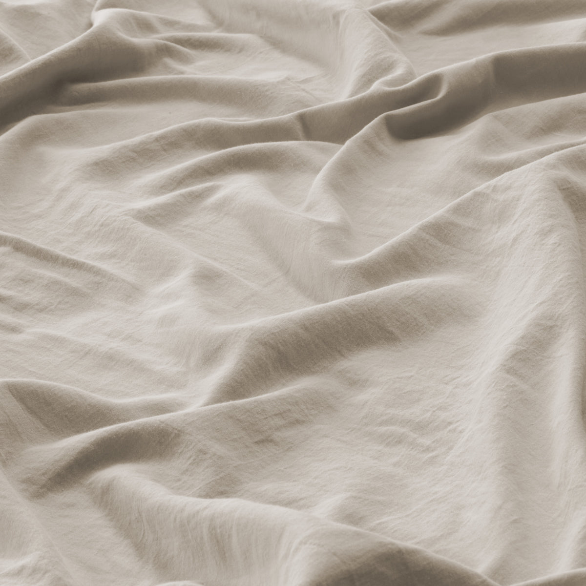 Completo Lenzuola in Raso Block 58 colore pietra dettaglio tessuto