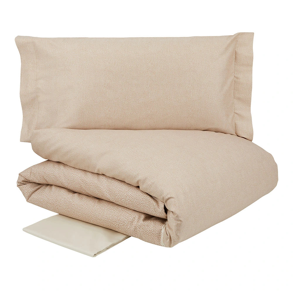 Completo copripiumino Century Borbonese colore cammello
