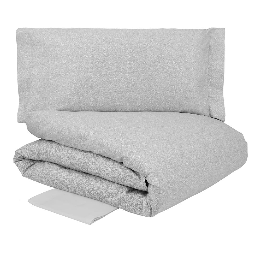 Completo copripiumino Century Borbonese colore grigio