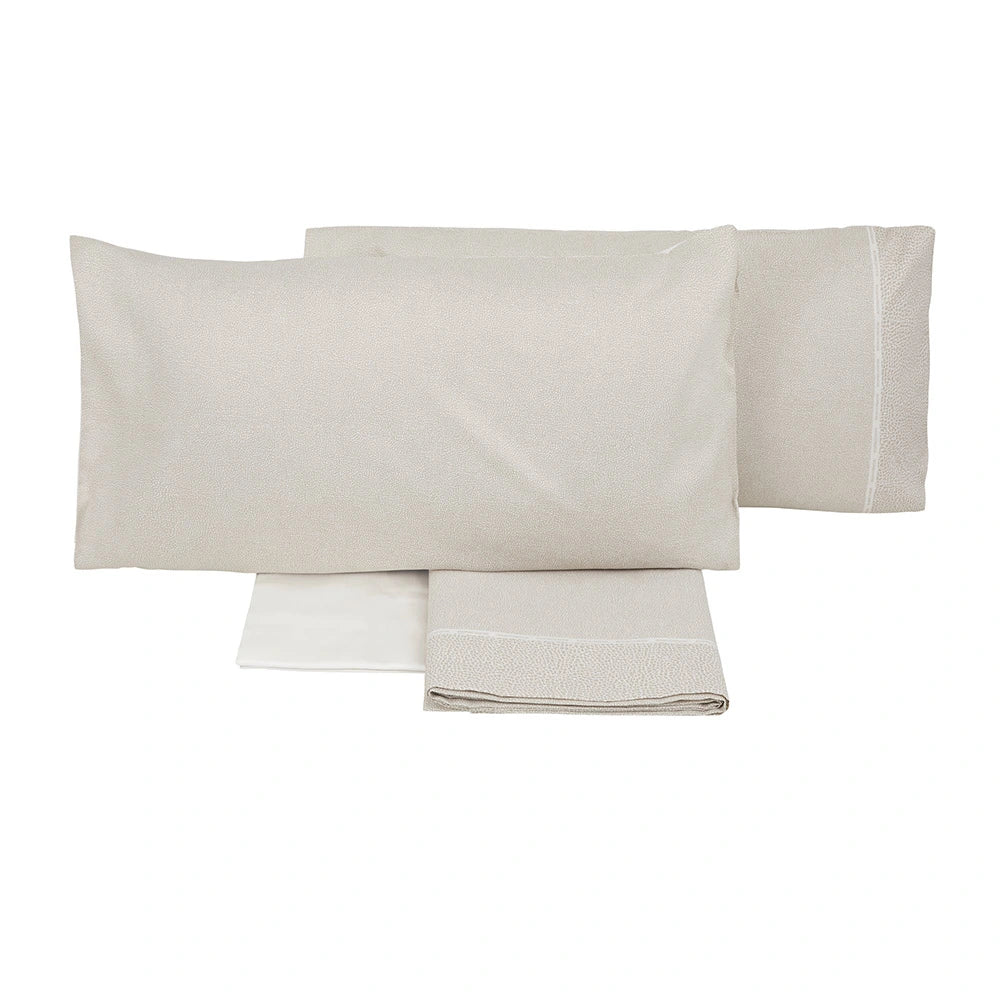 Completo lenzuola Century Borbonese colore ecru