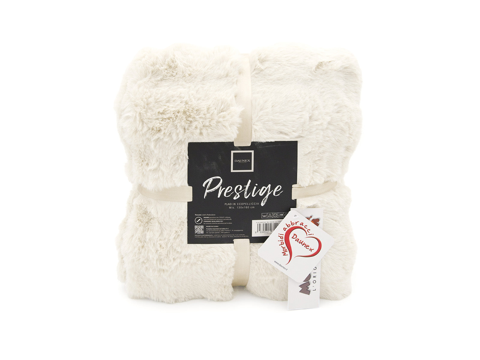 Coperta Prestige colore naturale fronte