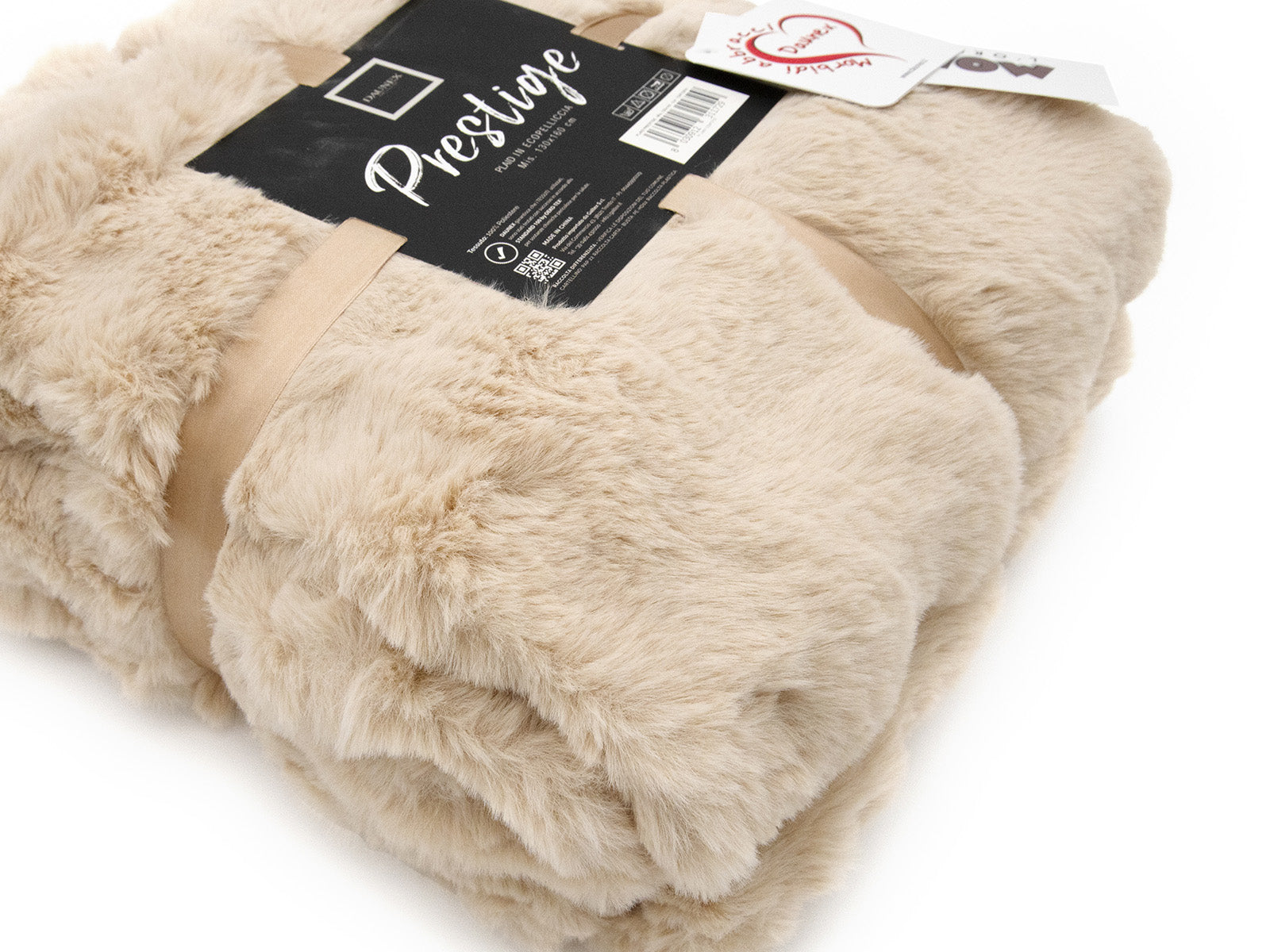 Coperta Prestige colore tortora retro