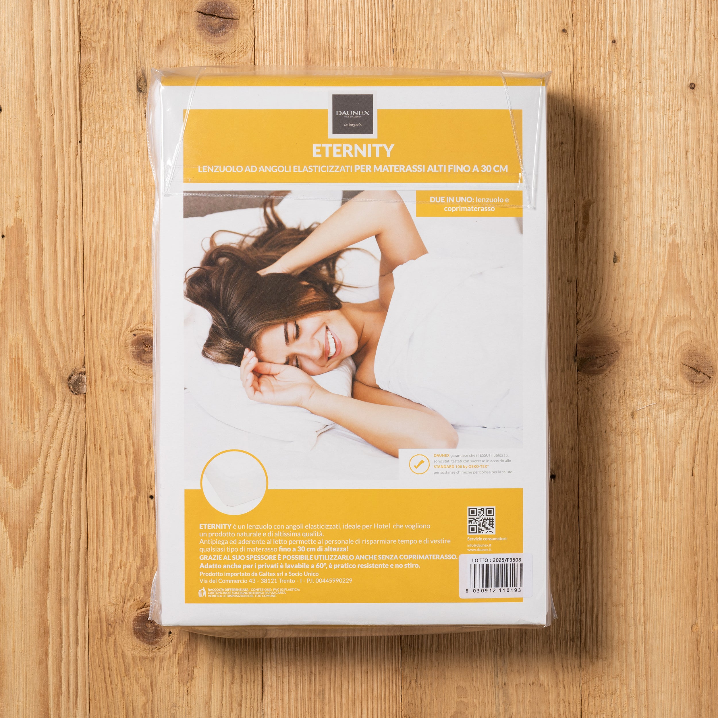 Coprimaterasso eternity Daunex busta fronte