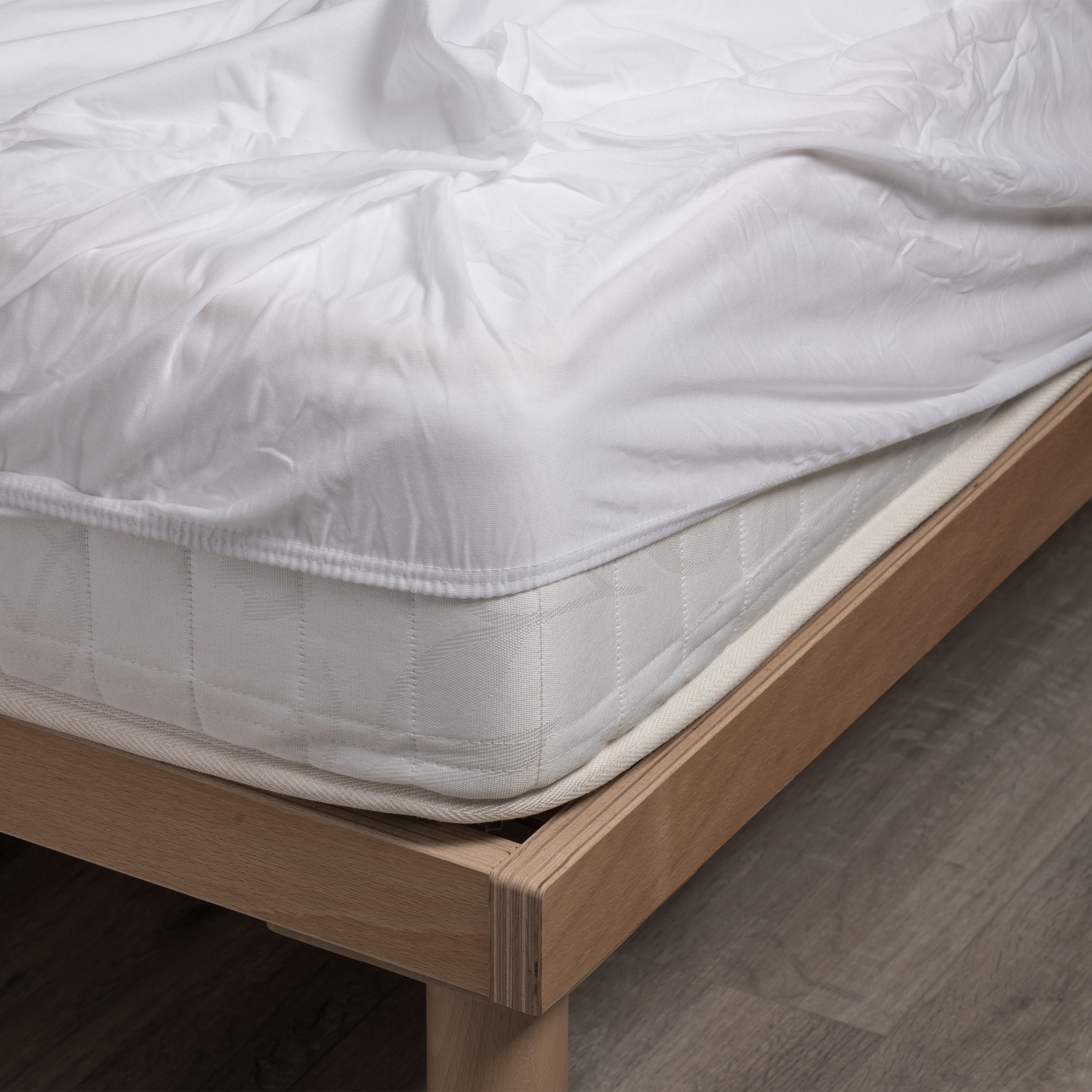 Coprimaterasso in tencel Daunex dettaglio angolo