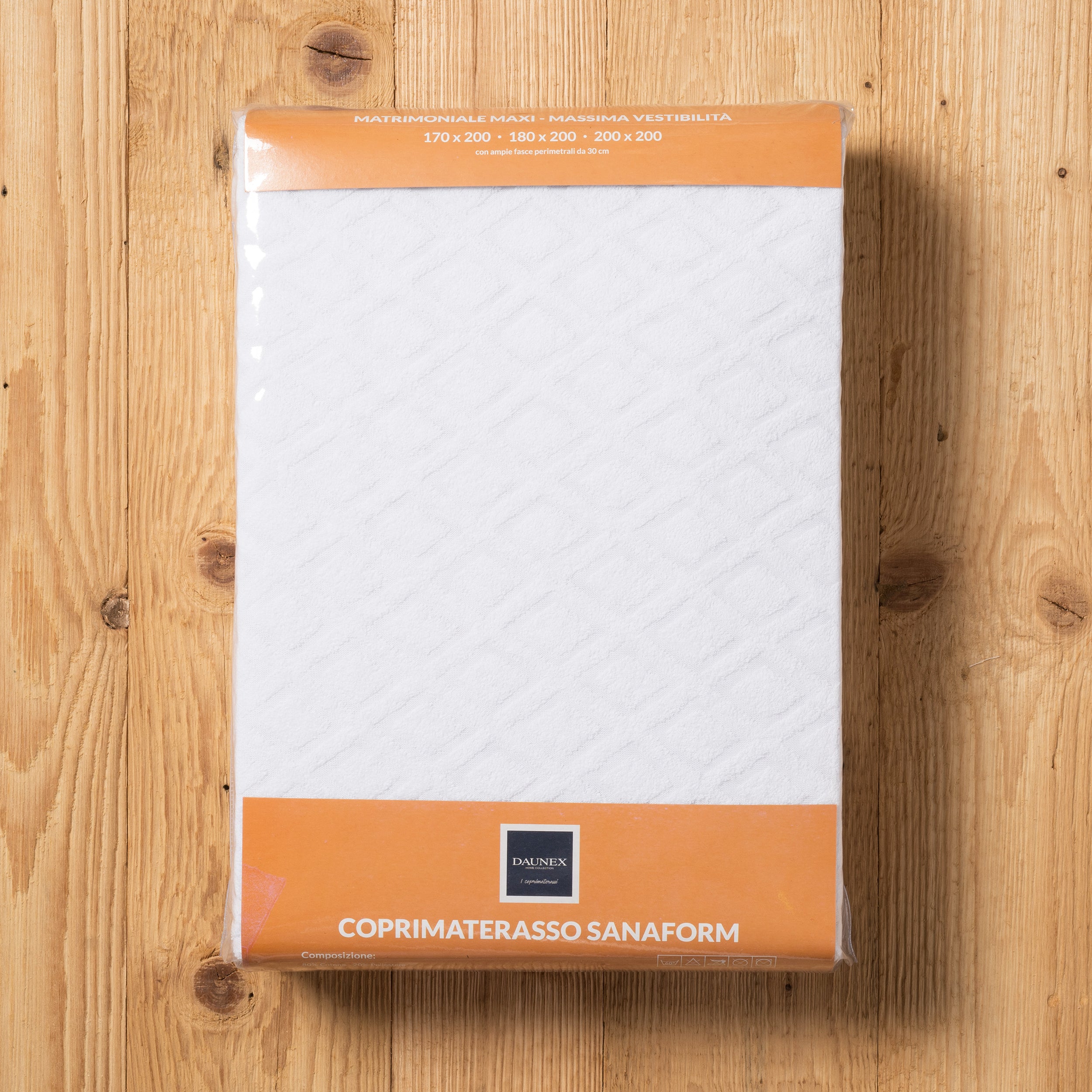 Coprimaterasso sanaform in spugna jacquard Daunex busta retro