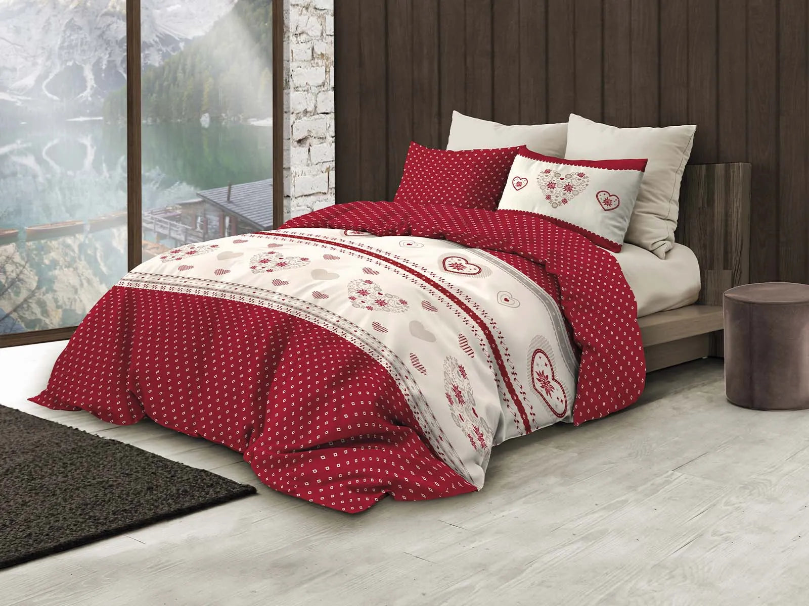 Parure copripiumino infinity in puro cotone Daunex, Chambery - Home Loves