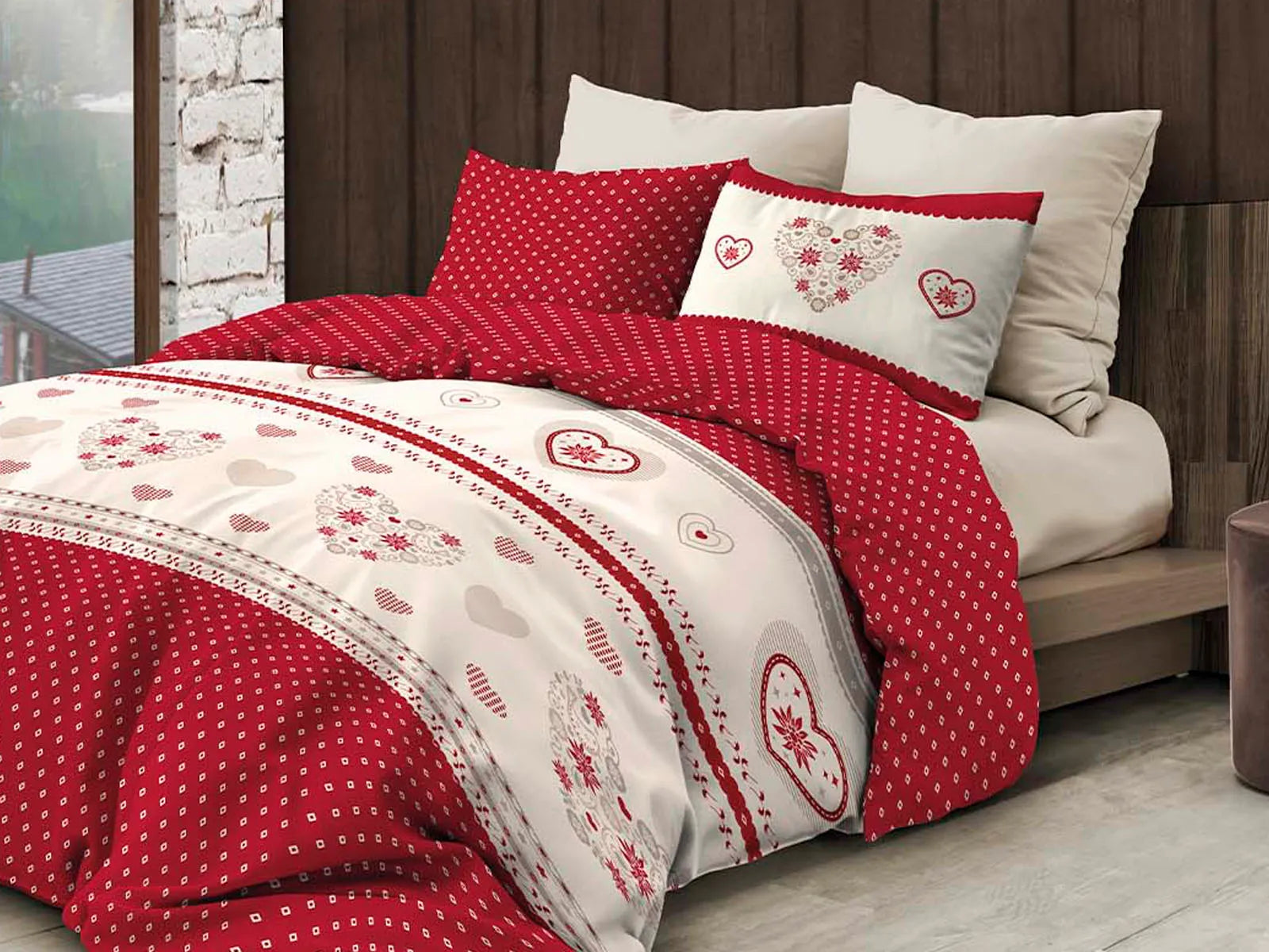 Parure copripiumino infinity in puro cotone Daunex, Chambery - Home Loves