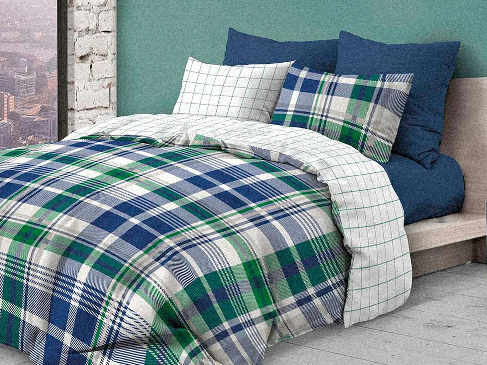 Parure copripiumino infinity in puro cotone Daunex, Chester - Home Loves