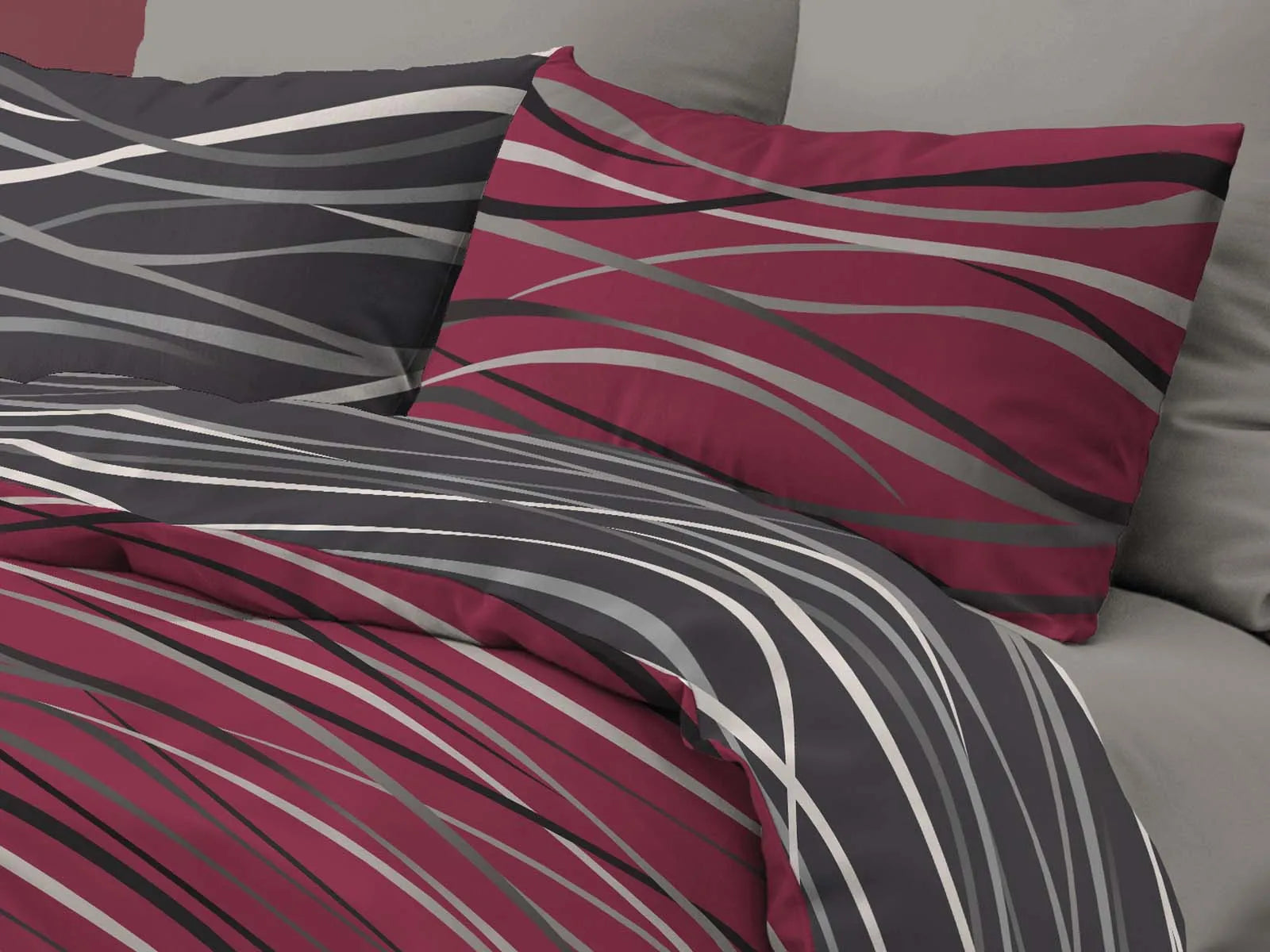 Parure copripiumino infinity in puro cotone Daunex, Cork - Home Loves