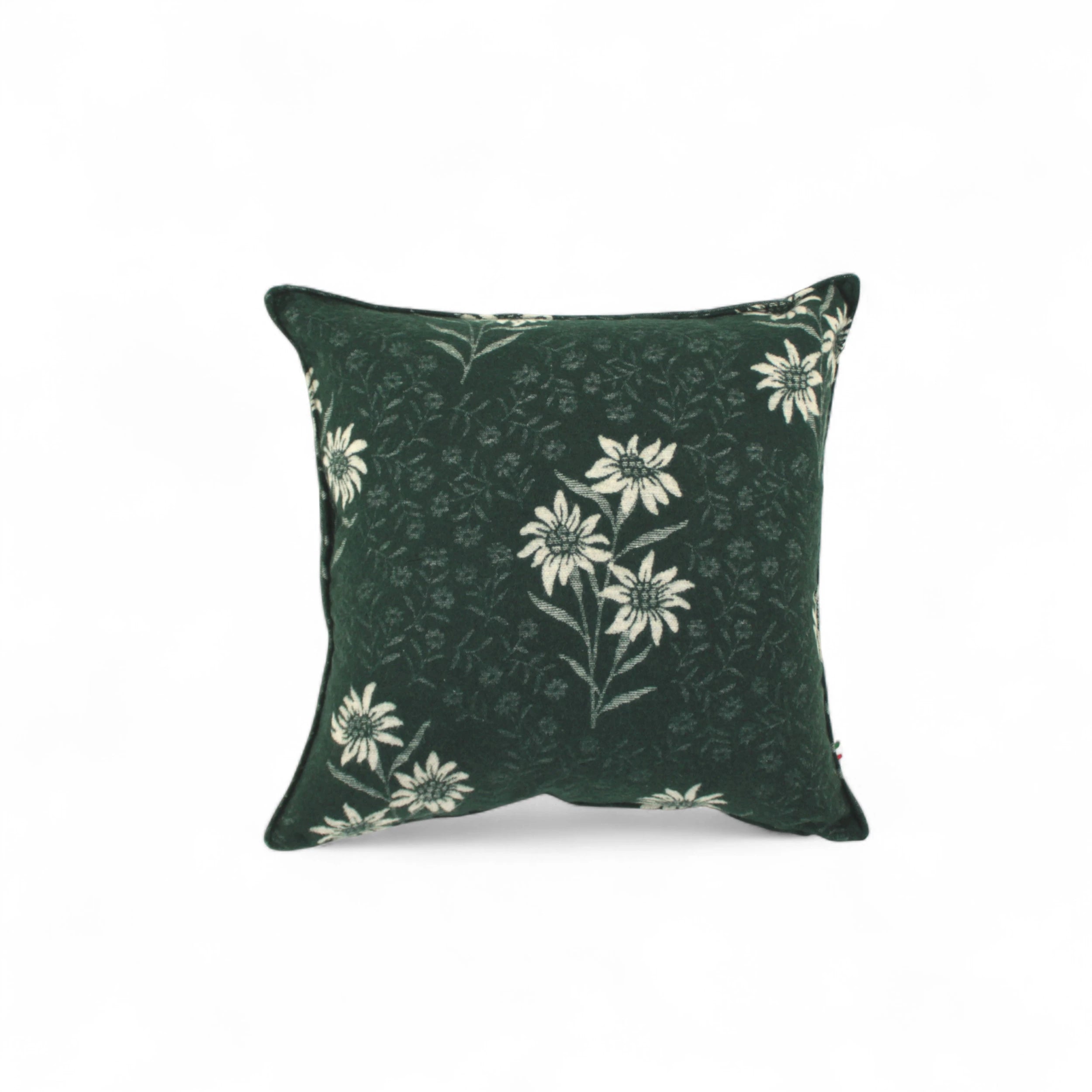 Cuscino Stella Alpina Wool colore verde frontale