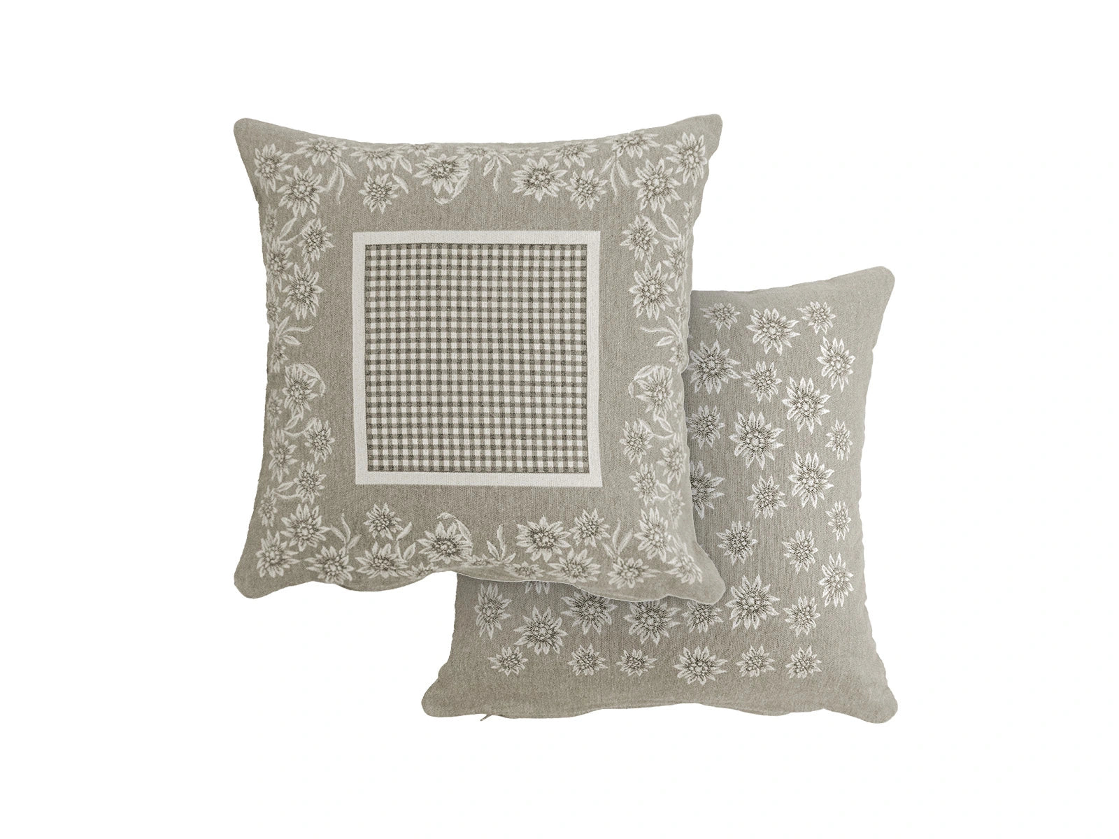Fodera Cuscino Tirolese Tovel colore beige quadrato