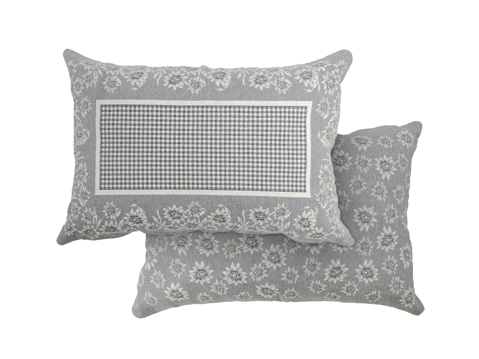 Fodera Cuscino Tirolese Tovel colore grigio rettangolare