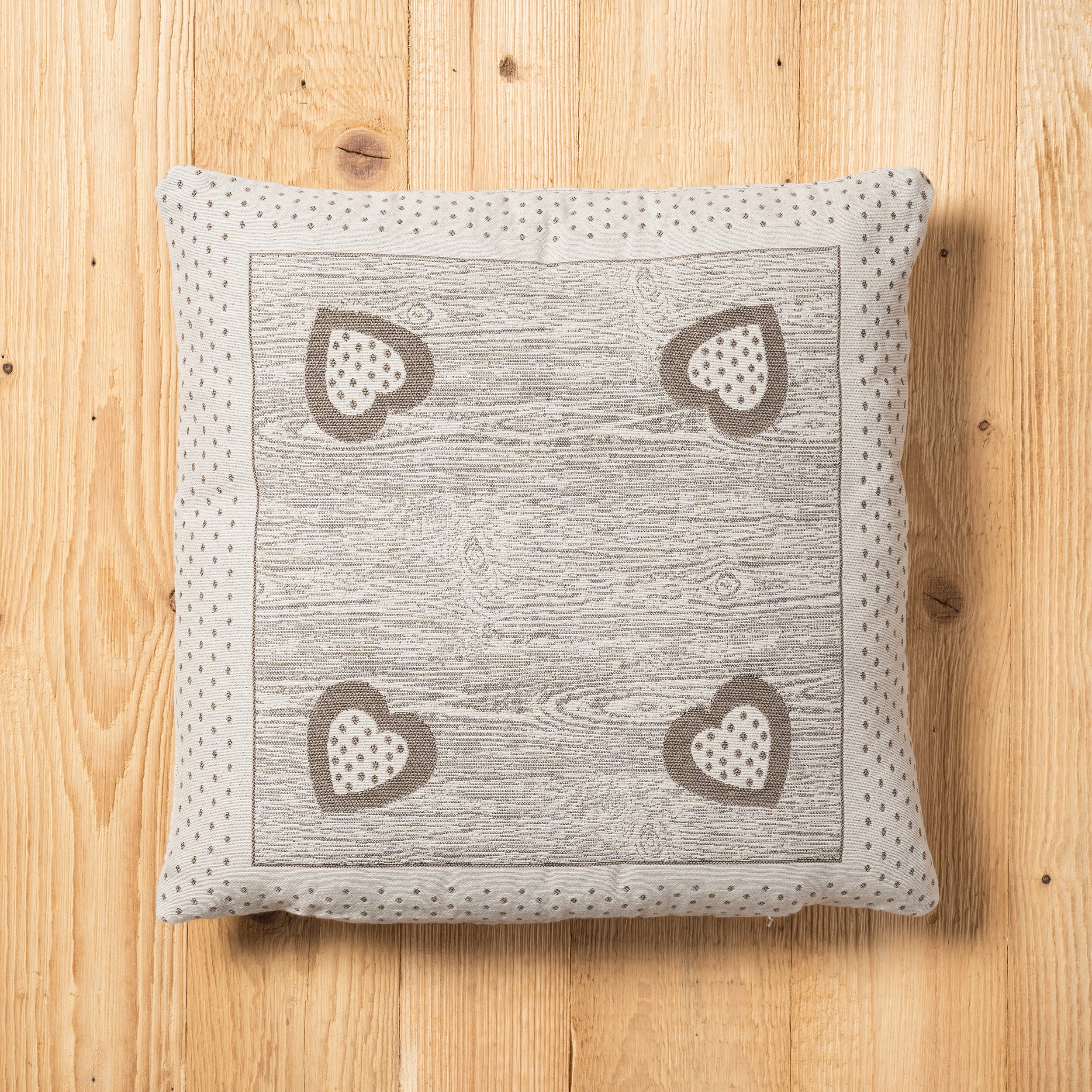 Fodera cuscino Campiglio double-face misura 45 x 45 cm colore beige retro