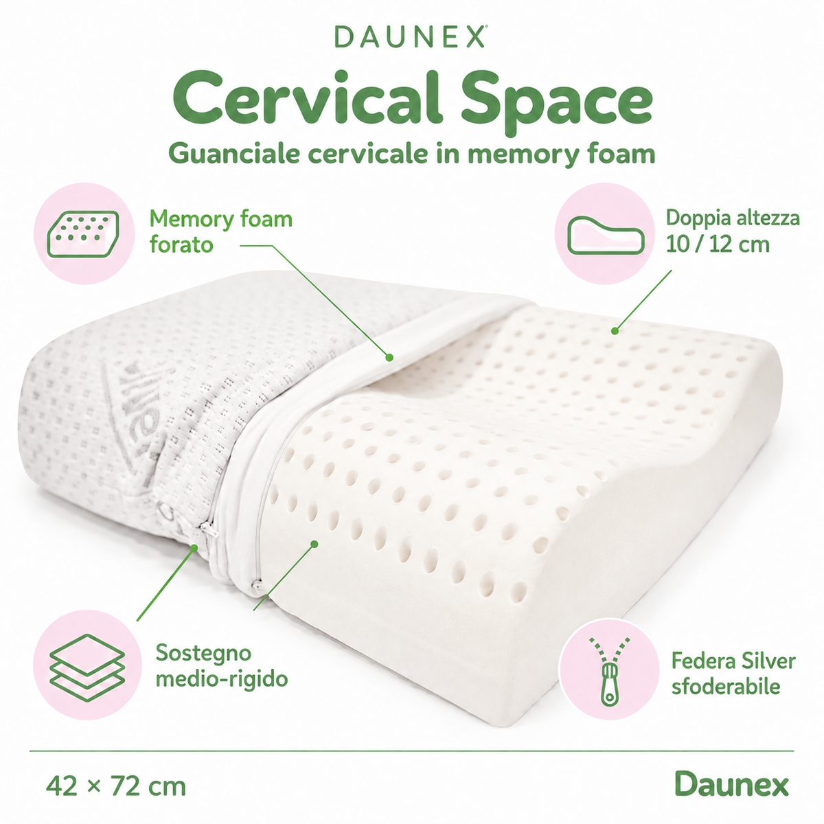 Guanciale Cervical space Natural Dreams Daunex