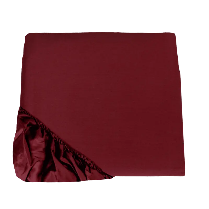 Lenzuolo con angoli, Trecento colore bordeaux