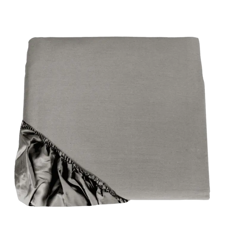 Lenzuolo con angoli, Trecento colore grigio-scuro