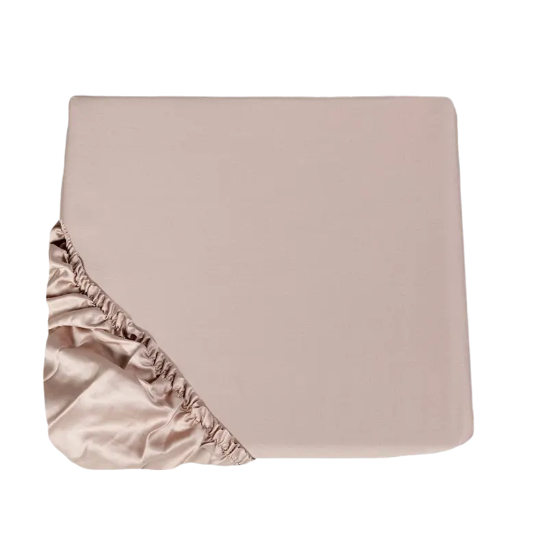Lenzuolo con angoli, Trecento colore rosa-boho