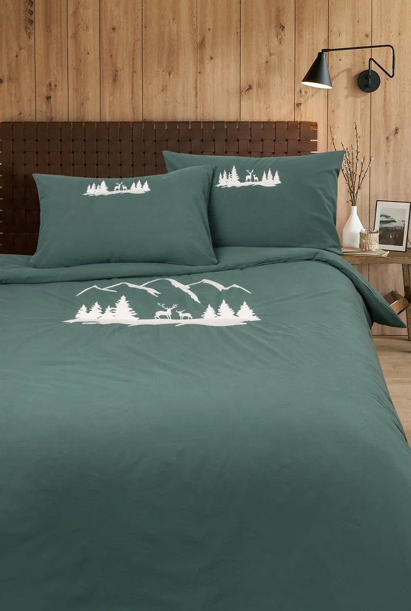 Parure Copripiumino Peura Green Atmosfera Chalet
