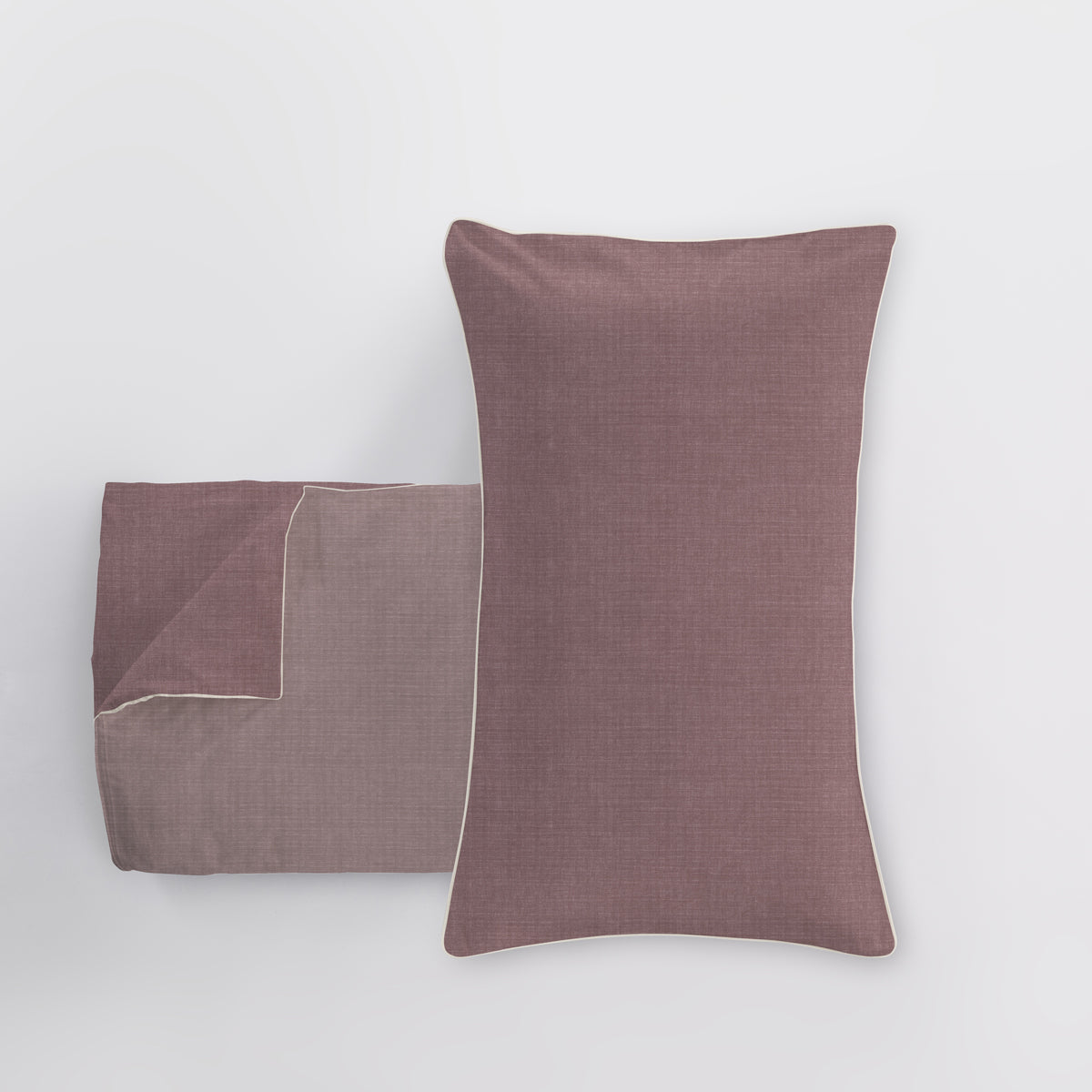 Parure Copripiumino Matrimoniale in Raso Mikado colore lilla