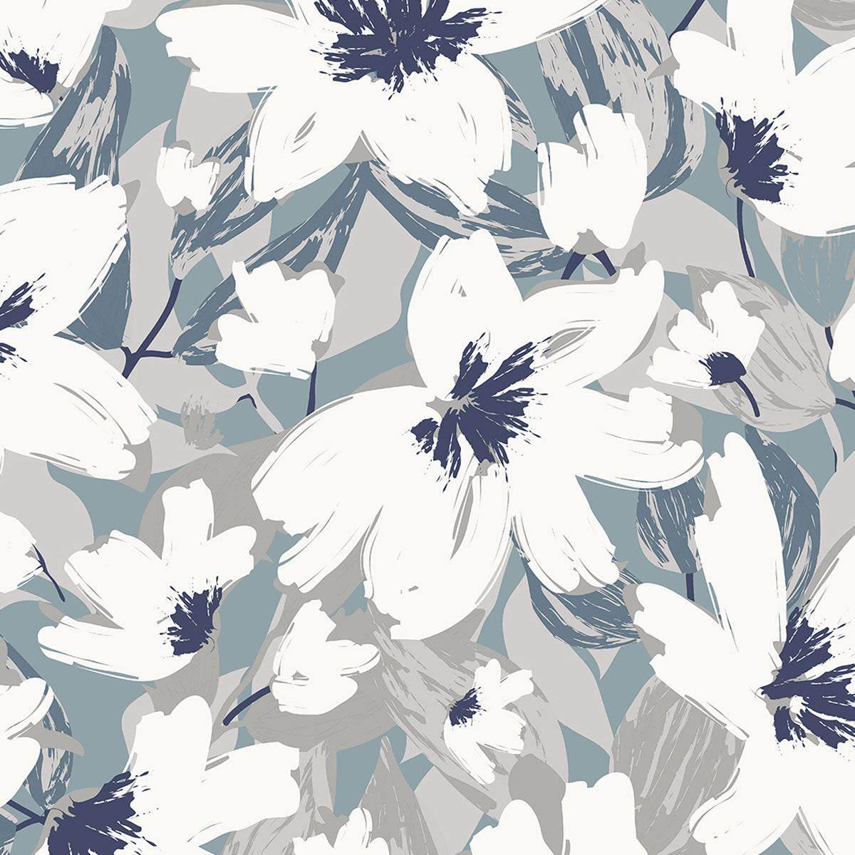 Parure copripiumino Althea dettaglio disegno colore metal blue