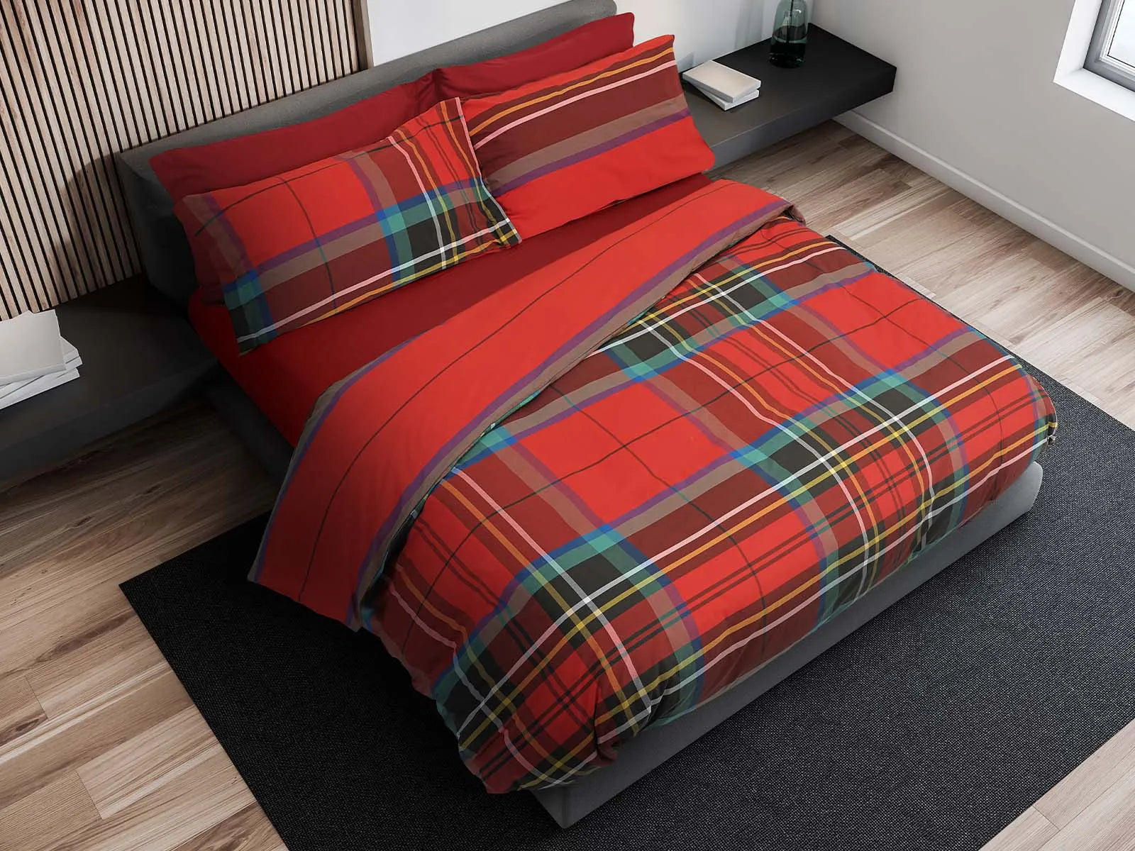 Parure copripiumino double face 100% cotone Daunex, Canterbury - Home Loves