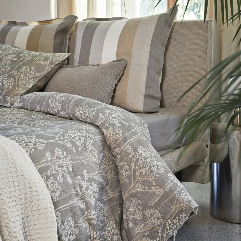 Parure copripiumino fazzini matrimoniale, fiori di lino - Home Loves