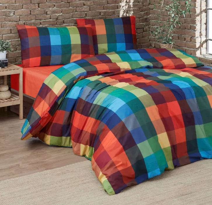 Parure copripiumino in puro cotone Daunex, Glasgow - Home Loves