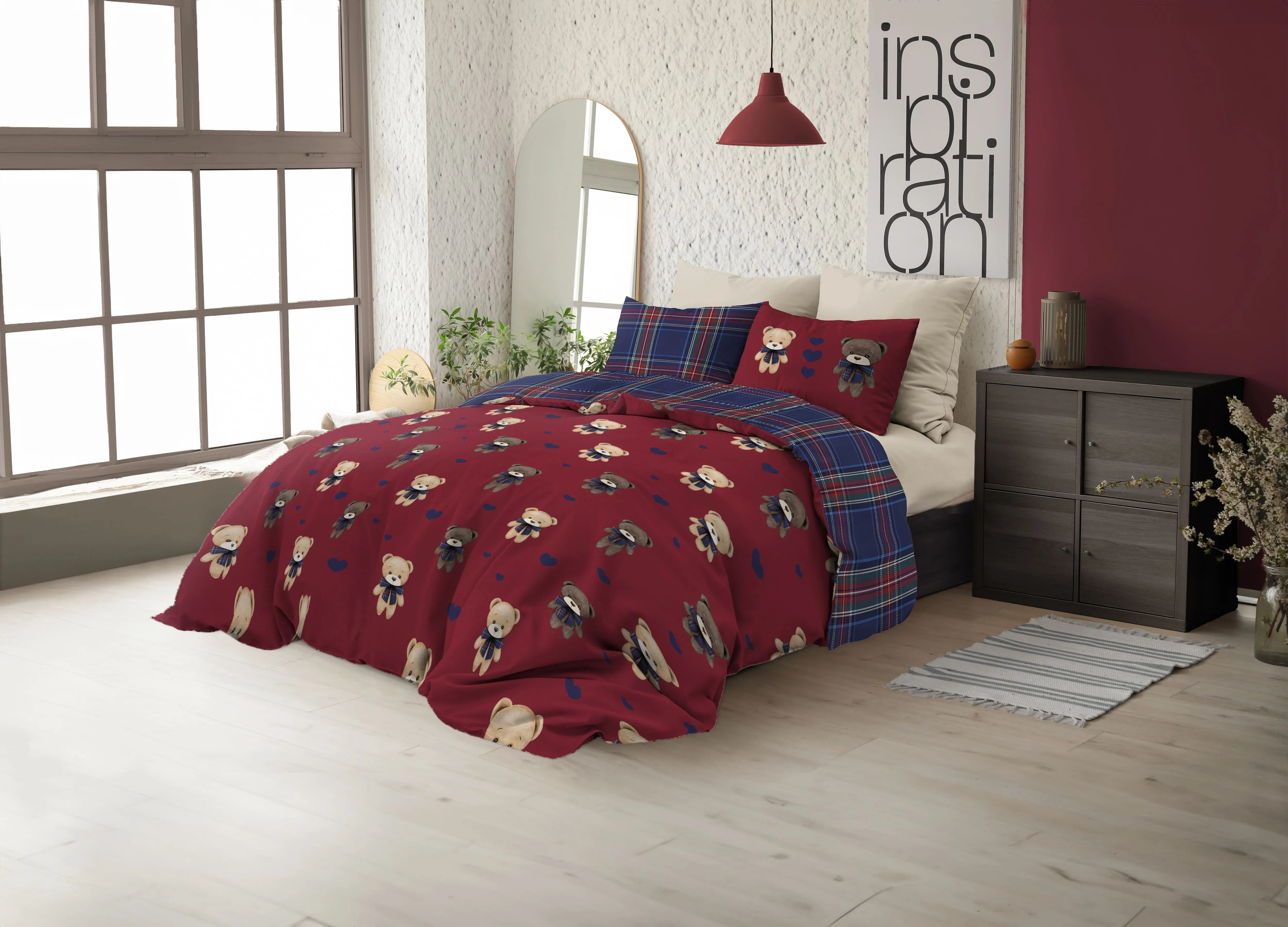 Parure copripiumino infinity in puro cotone Daunex, Orsacchiotti - Home Loves