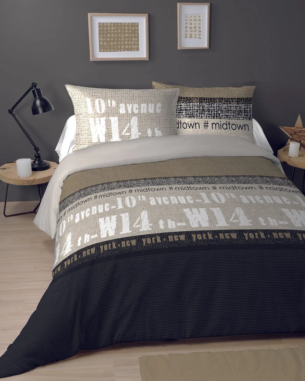 Parure copripiumino matrimoniale citytravel in puro cotone - Home Loves