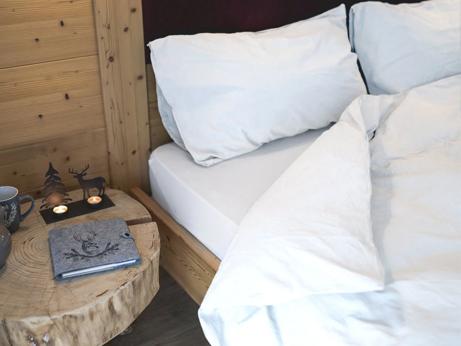 Parure copripiumino no stiro Fresh cotton stone wash Daunex - Home Loves