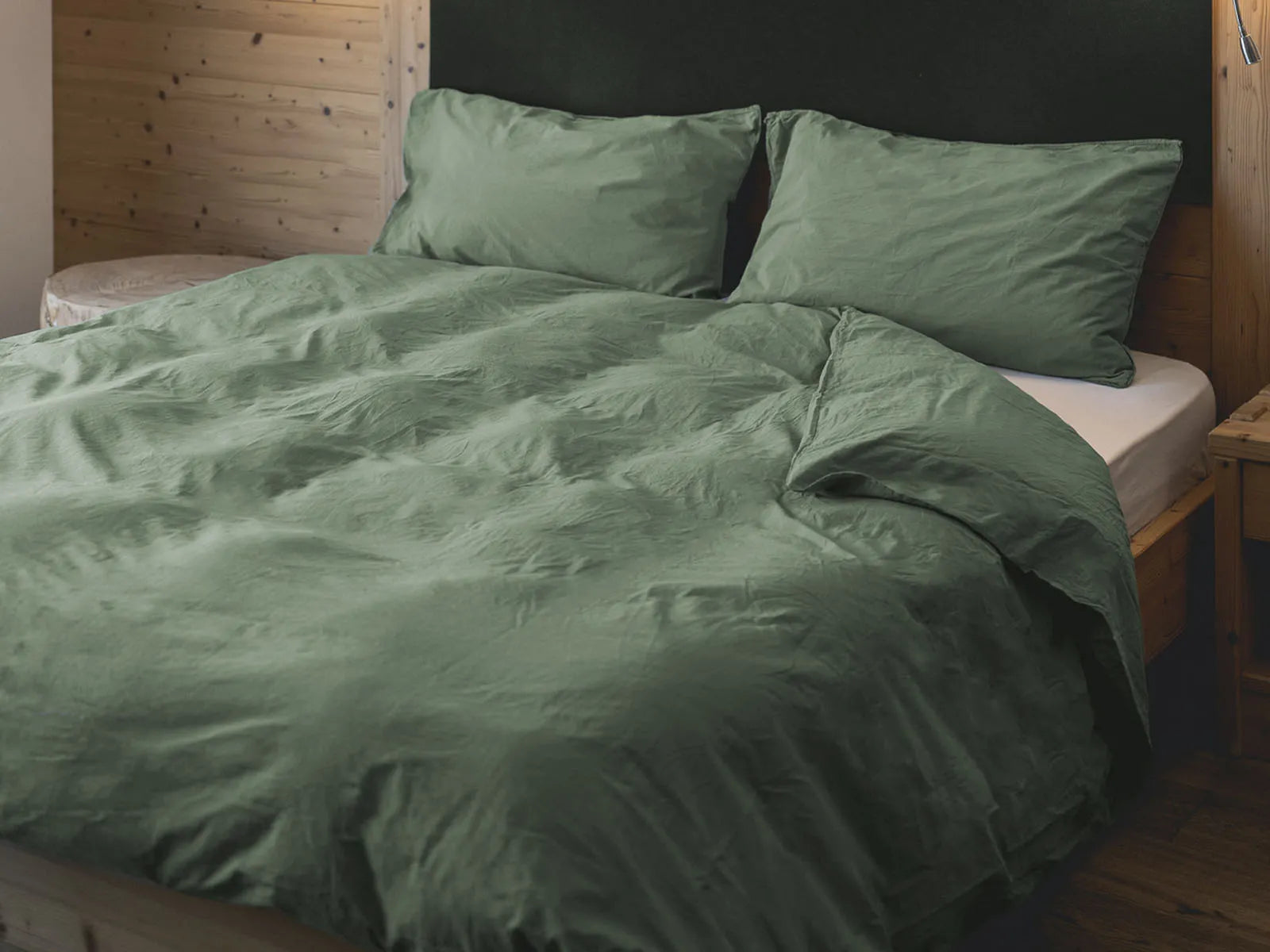 Parure copripiumino no stiro Fresh cotton stone wash Daunex - Home Loves