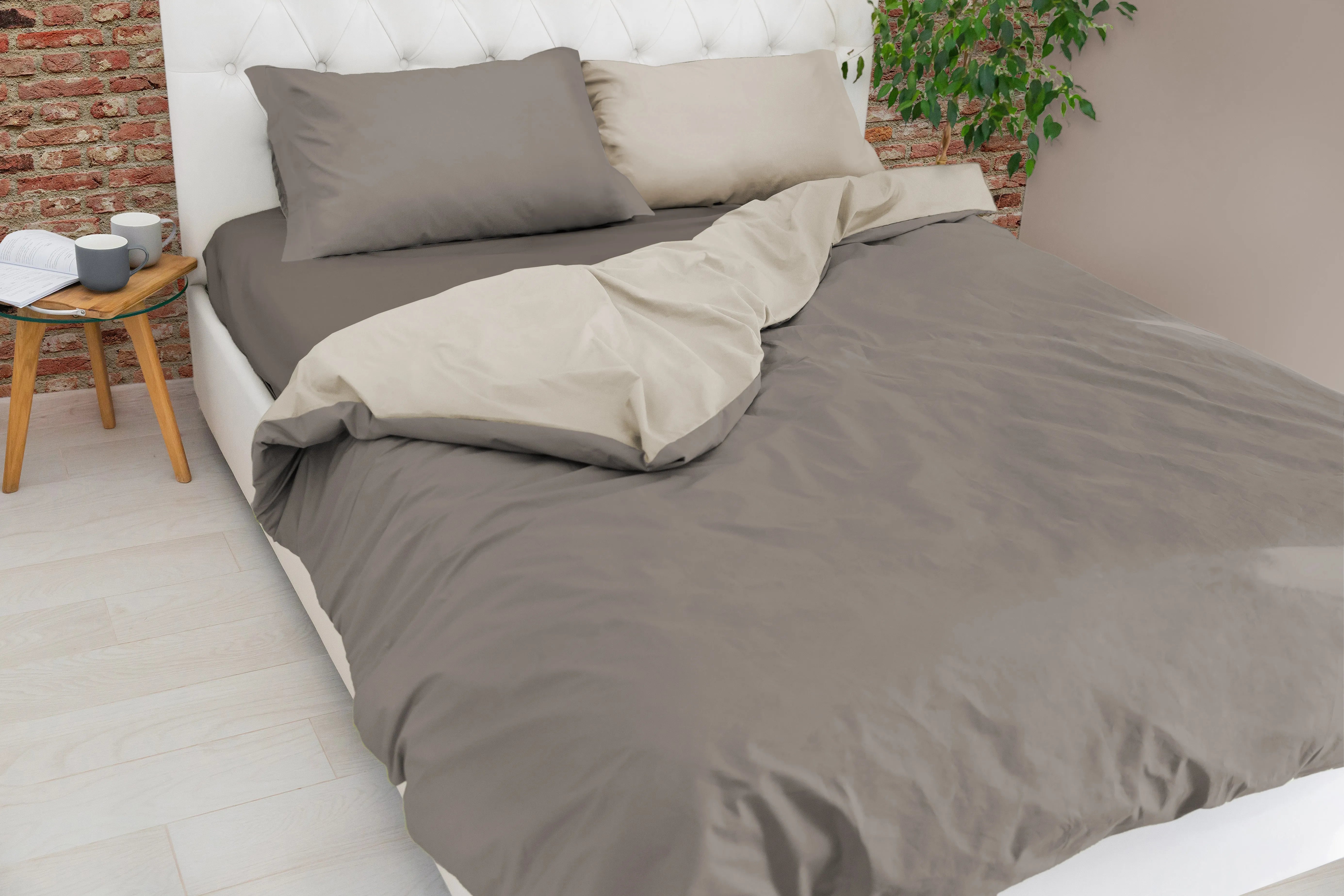 Paure copripiumino double face bicolor Easy no stiro Daunex - Home Loves