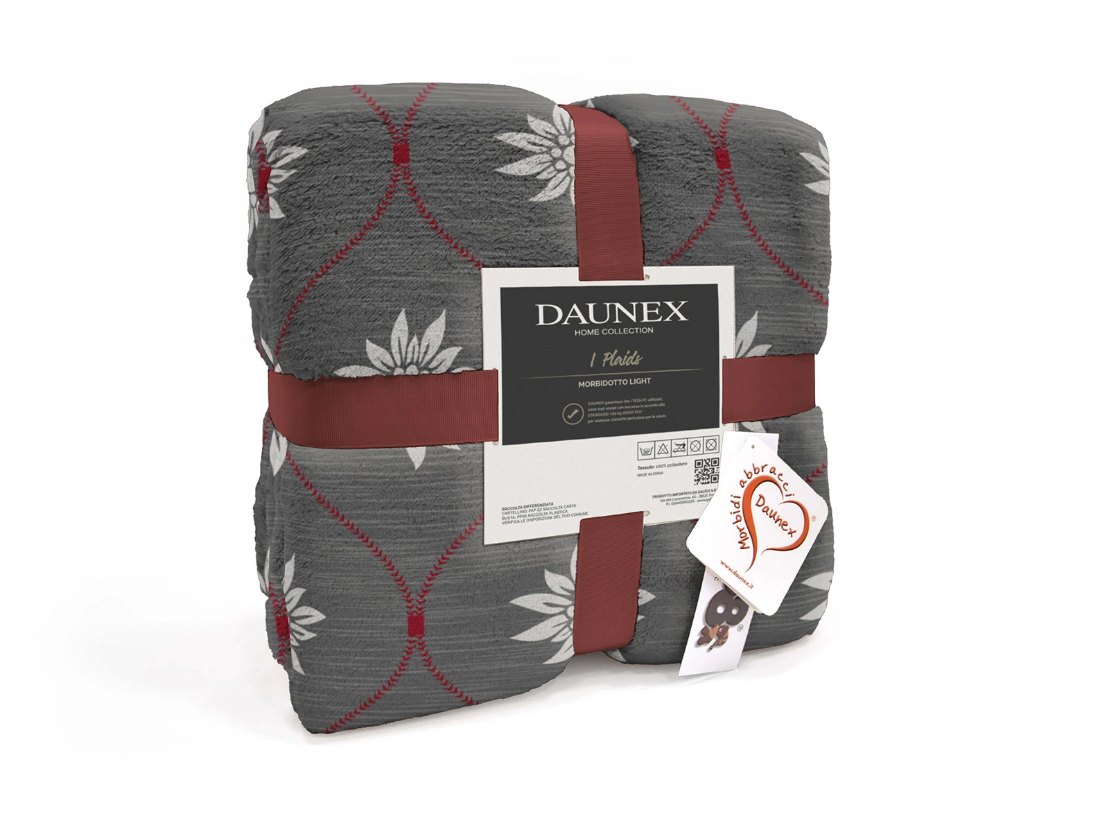Plaid Morbidotto Light Charmant dettaglio colore grigio