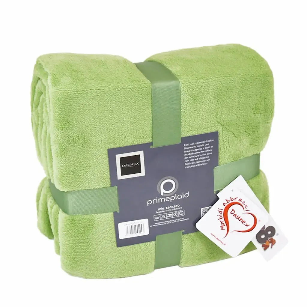 Plaid Prime Daunex colore pistacchio fronte