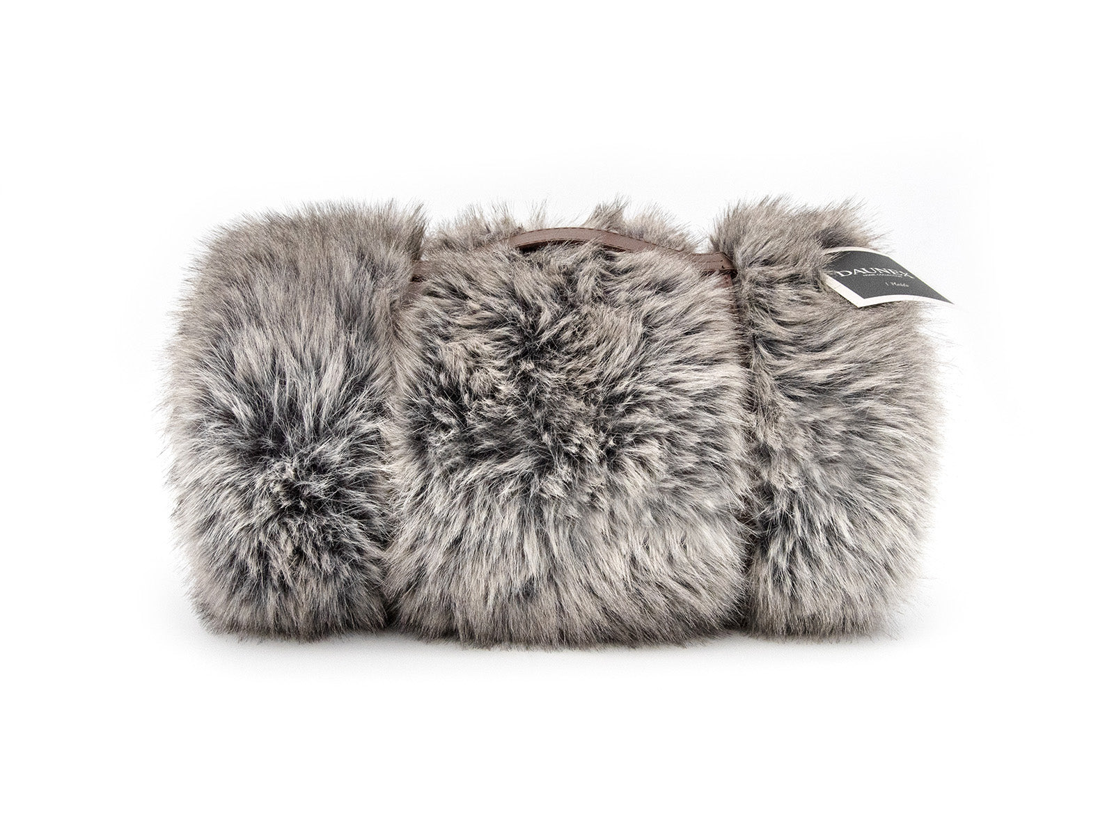Plaid e coperta effetto pelliccia Daunex Fur Deluxe colore antracite confezione