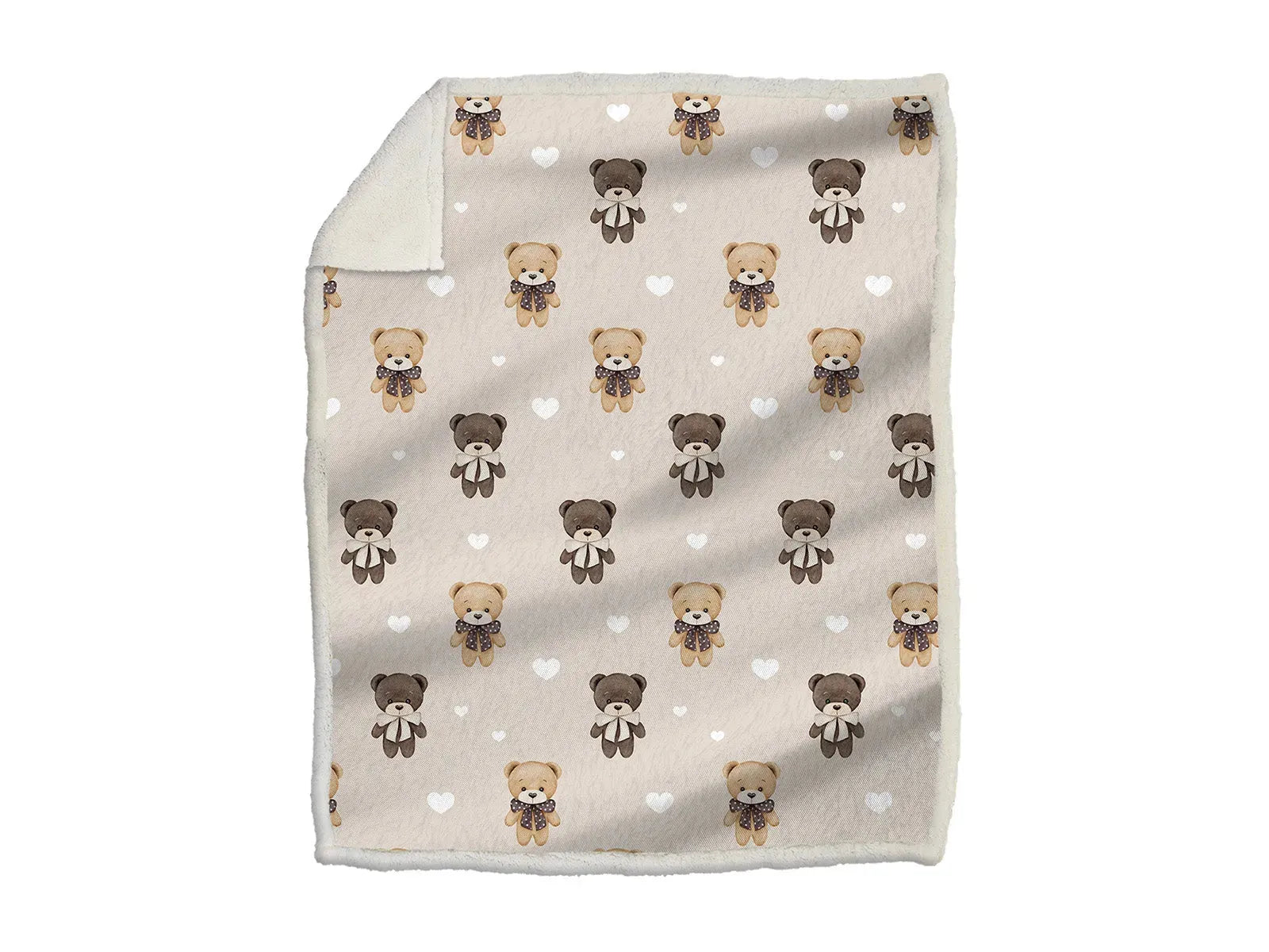 Plaid morbidotto baby light Daunex, orsacchiotti - Home Loves