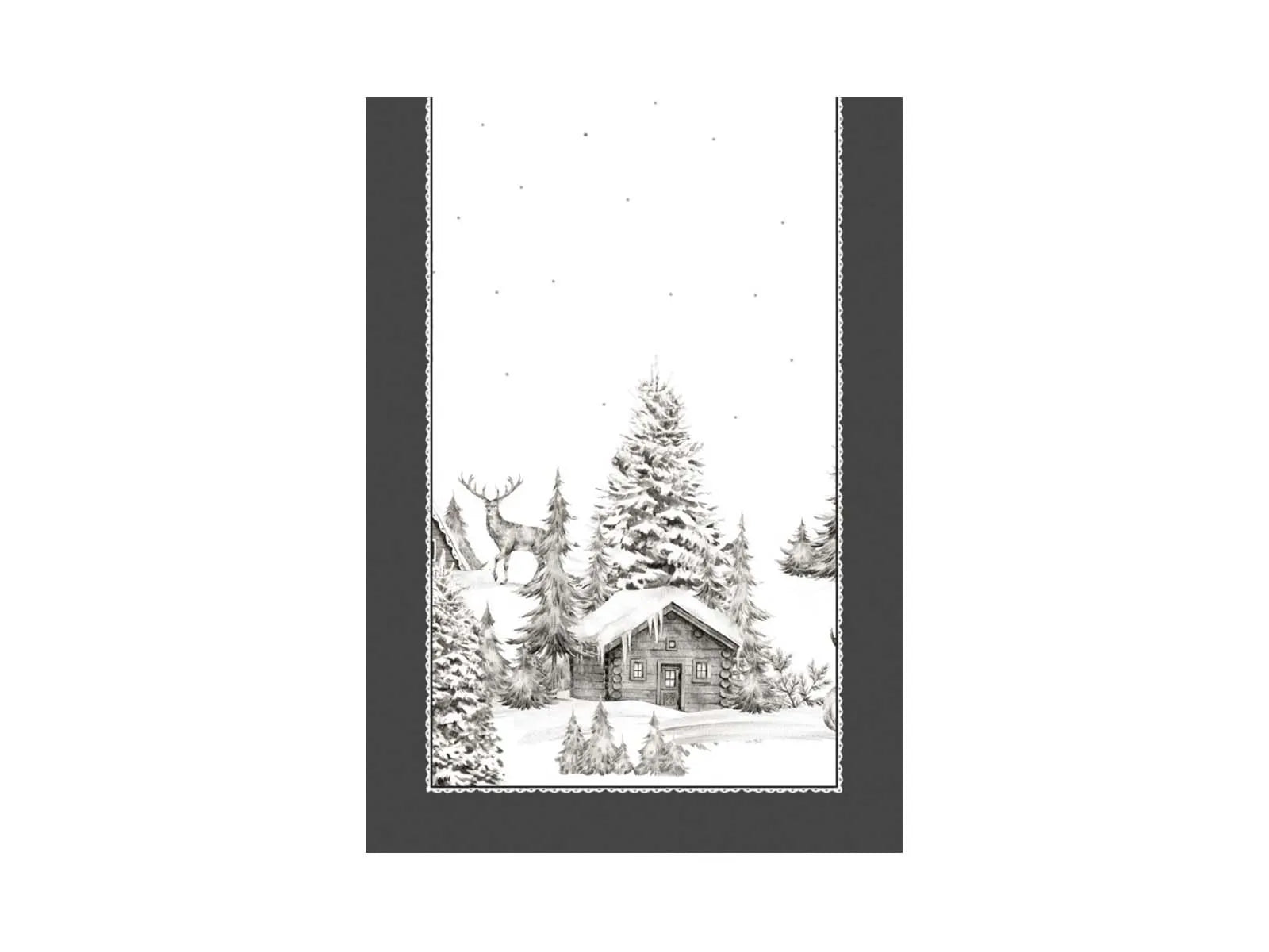 Runner Inverno - Stampa Digitale misura 45x150 cm.