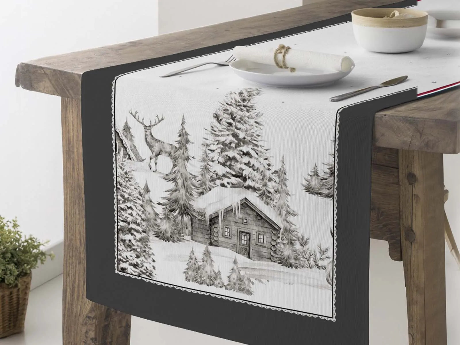 Runner Inverno - Stampa Digitale misura 45x150 cm