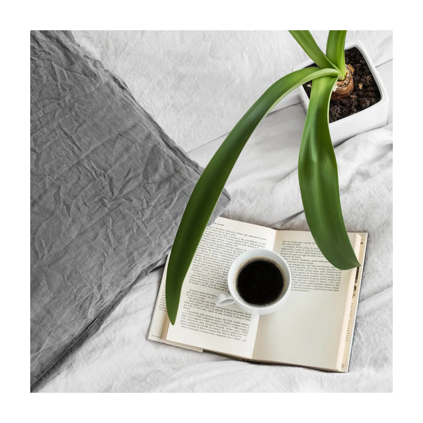 Sacco copripiumino in lino stone-washed effetto no stiro, loft 49 - Home Loves