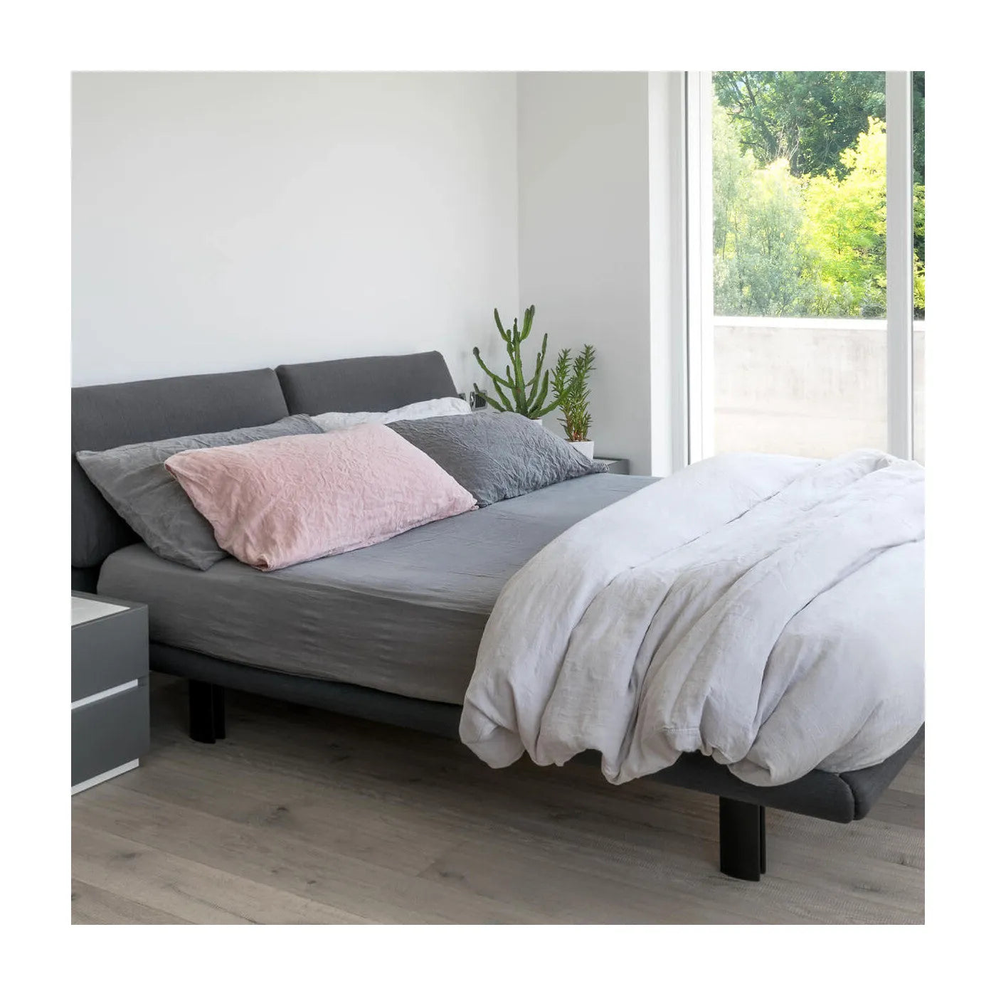 Sacco copripiumino in lino stone-washed effetto no stiro, loft 49 - Home Loves