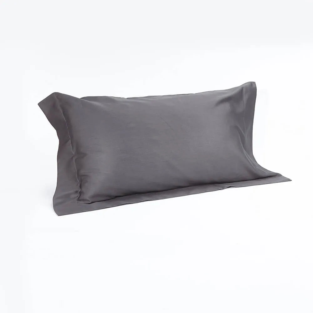 Federa in raso di puro cotone tinta unita, elegance satin - Home Loves