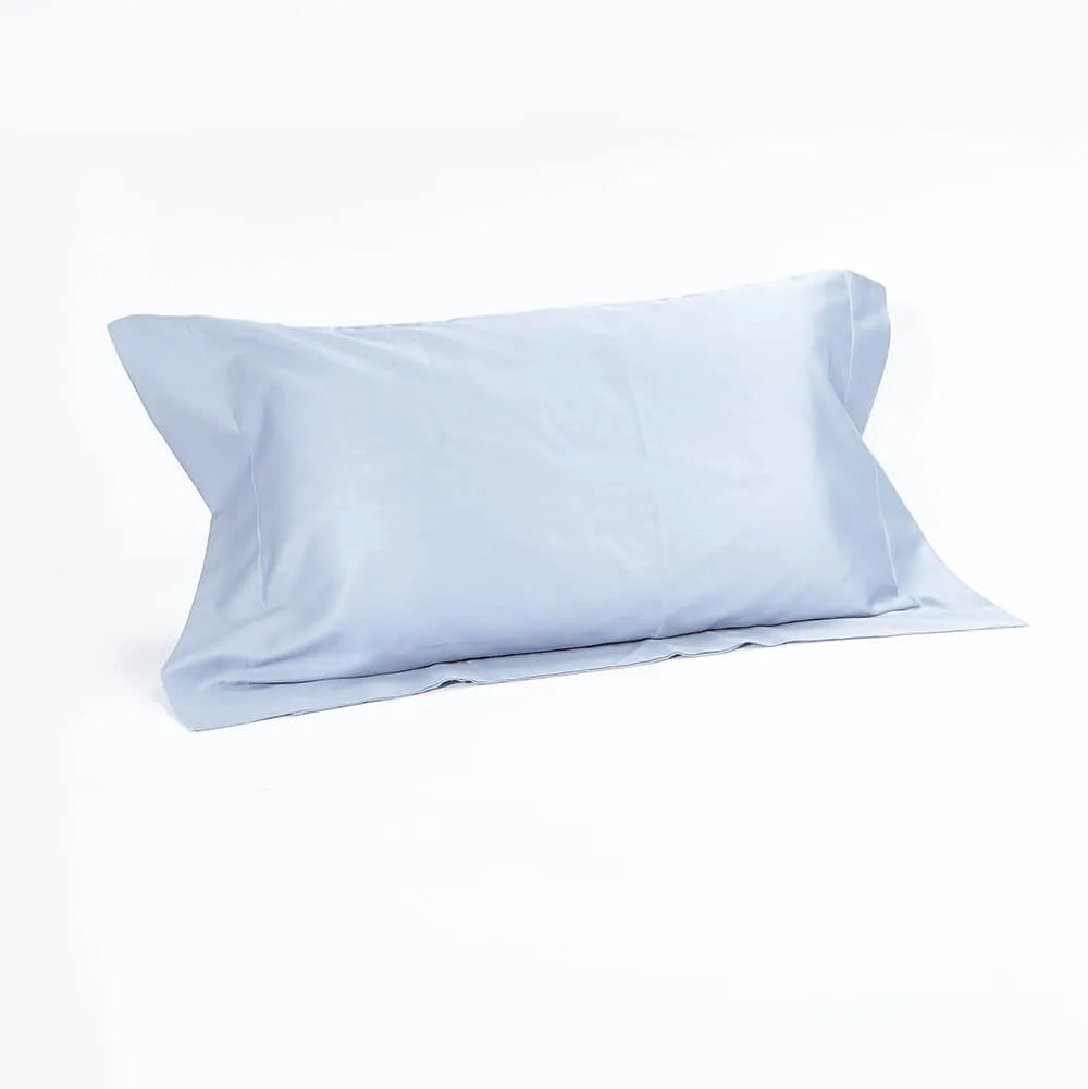 Federa in raso di puro cotone tinta unita, elegance satin - Home Loves